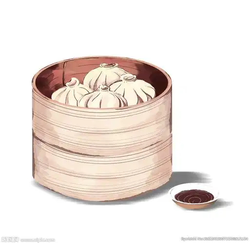 手绘包子素材图片