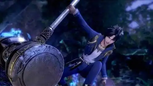 唐三的昊天锤的简笔画