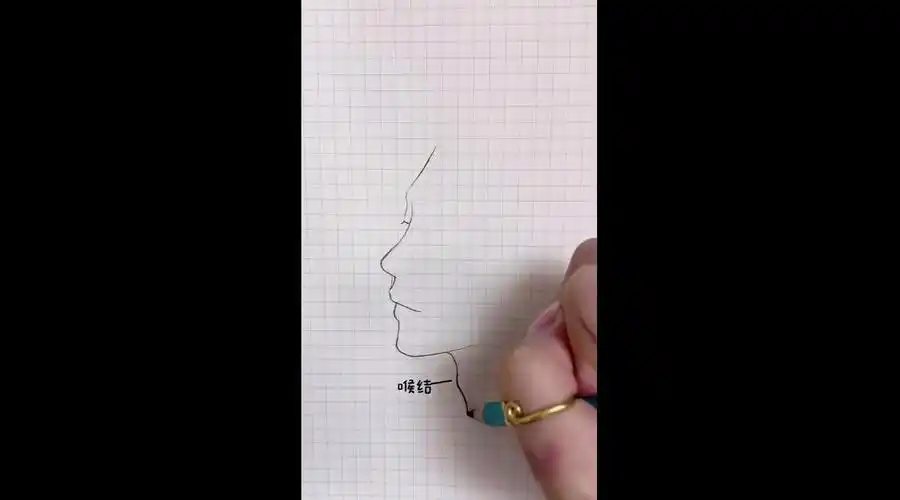 教你画男性侧面,学会了吗? 刺痛我网络教学