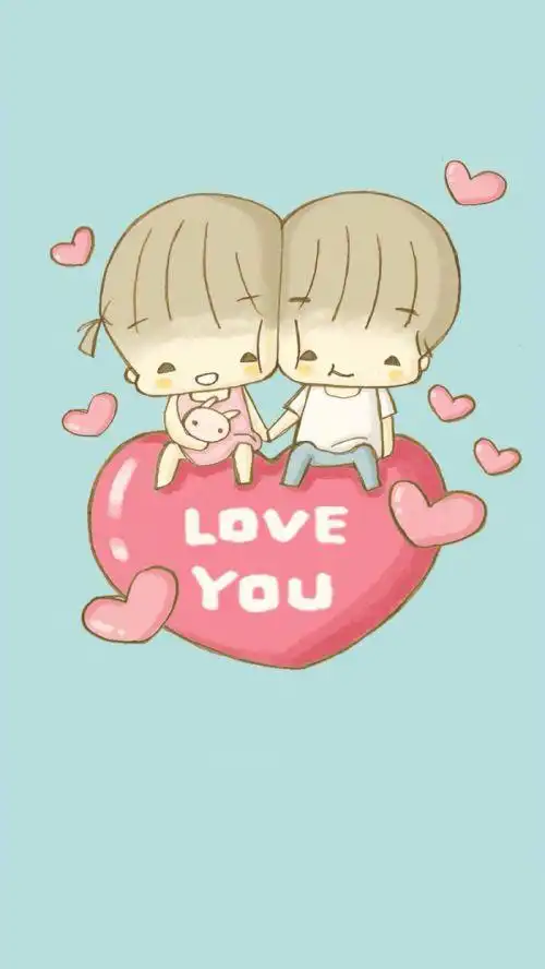 可爱萌小情侣皮肤_卡通动漫qq皮肤_我要个性网