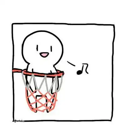 黑白小人情头简笔画