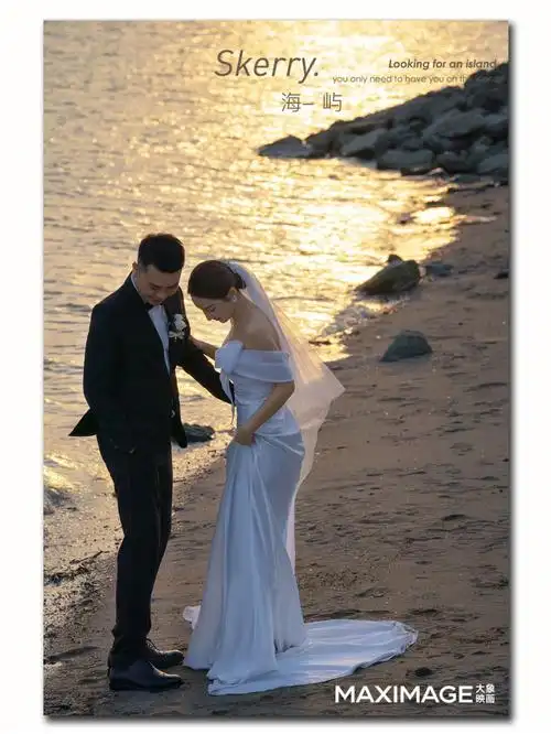 婚纱照～～·78海鸥岛的江景和夕阳太容易出片啦78不去海边也可以