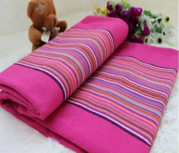 纯棉老粗布加厚床单手工无拼接2米x2.3米大量供应批发集市门市部