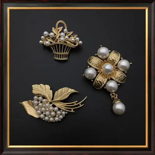 复古胸针女宫廷英伦风优雅文艺复古简约西洋古董旗袍古典别针配饰