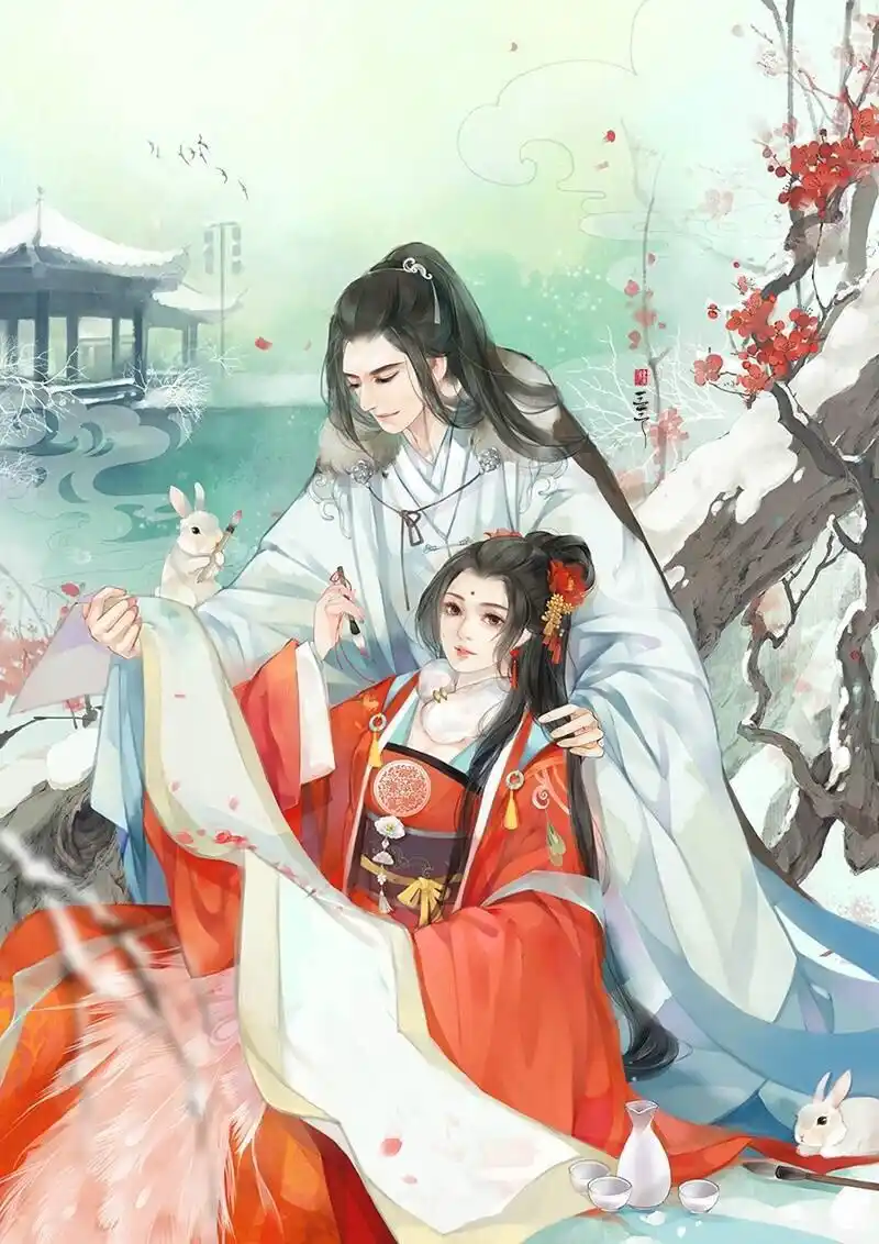 古风情侣作者画画的三三