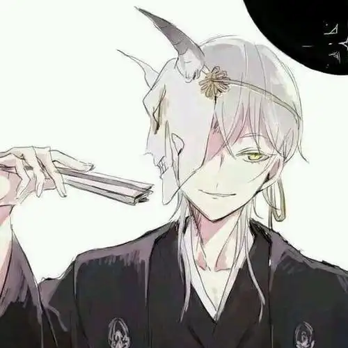 基友头像古风面具男头像