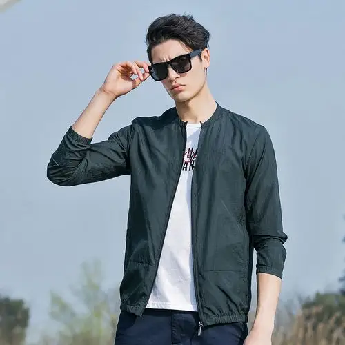 皮肤衣男夏季户外运动防风衣潮遮阳衣服透气轻薄休闲外套
