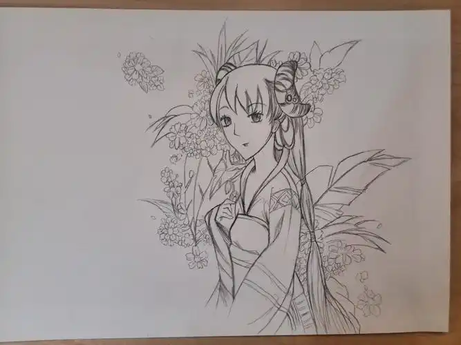 绘画——古风美少女练习