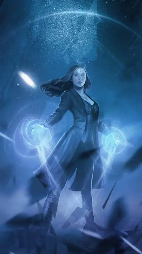 旺达·幻视 绯红女巫 4k手机壁纸(2160x3840)