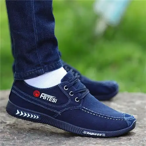 帆布鞋男鞋夏季新款透气防臭软底爸爸鞋老北京布鞋男士百搭休闲鞋