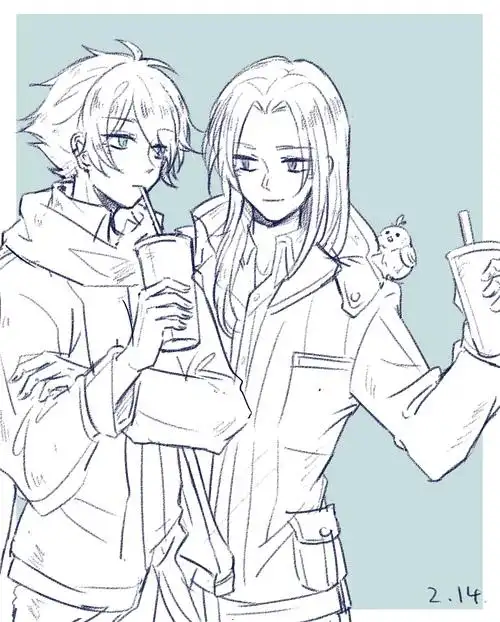 情人节快乐 画了备亮