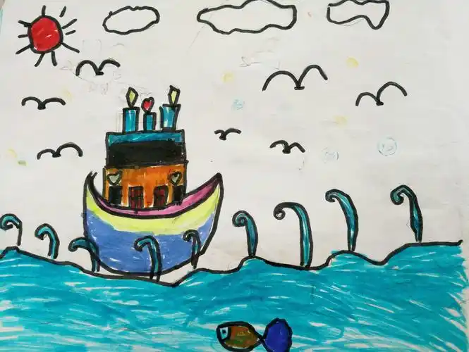 【墨竹原创】鹿楼小学一年级小朋友们的绘画作品