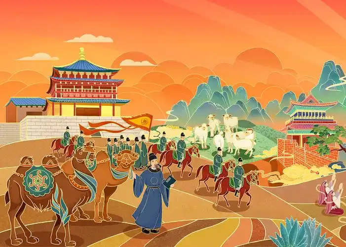 丝宴·西出长安|插画|创作习作|__nancy__ - 原创作品 - 站酷 (zcool)