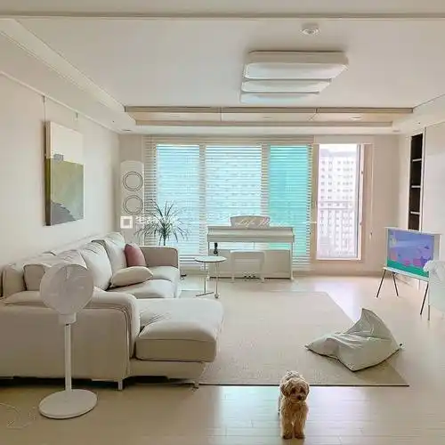 韩系装修风格暖黄浅米色装修案例