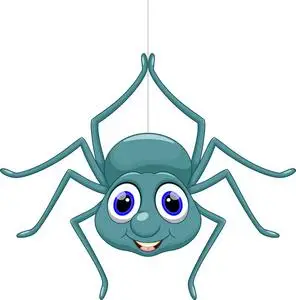 可爱的蜘蛛卡通照片