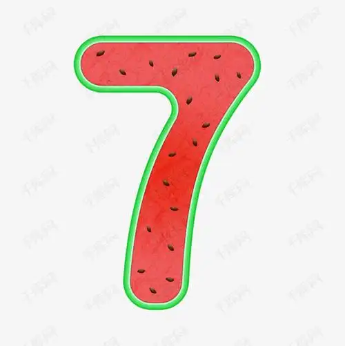 创意西瓜数字7