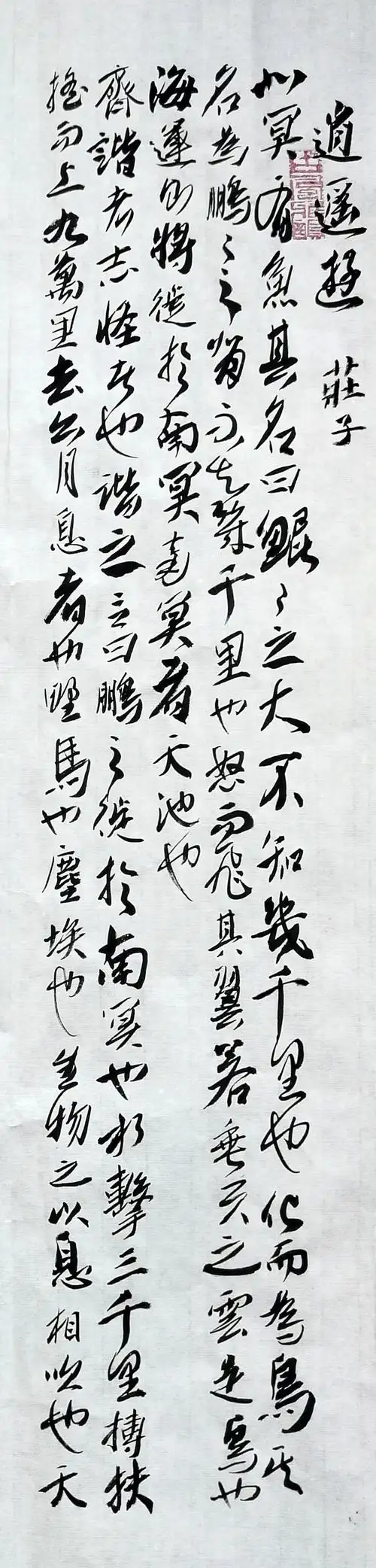 冯长兴书法作品《逍遥游》