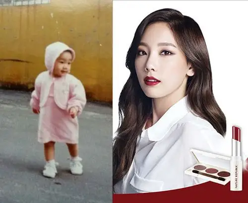 韩情脉脉:泰妍幼年照与成熟现照成对比