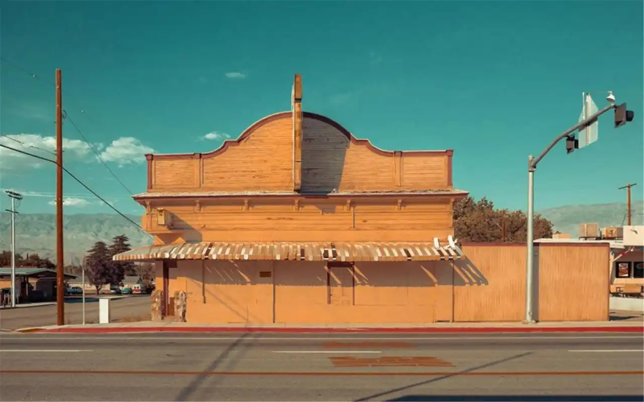 美国西部乡村民房高清蓝天风景电脑壁纸下载