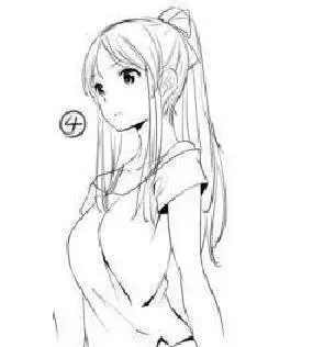 简笔画侧身女孩全身 第1页