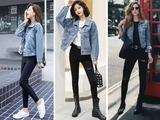 27套"牛仔外套"搭配示范,春季必备,刘涛洒脱,毛晓彤个性