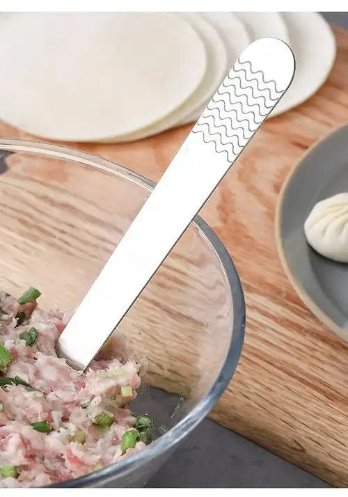 304不锈钢包饺子勺挑馅勺包饺子工具 厨房搅拌馅料馄饨勺子