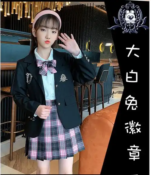 jk制服学生装中大童小学生101112全套夏季少女岁正原创jk制服裙套装