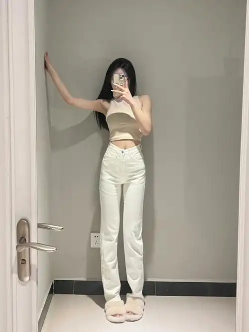 158小个子的神仙白色裤子版型显瘦太绝了