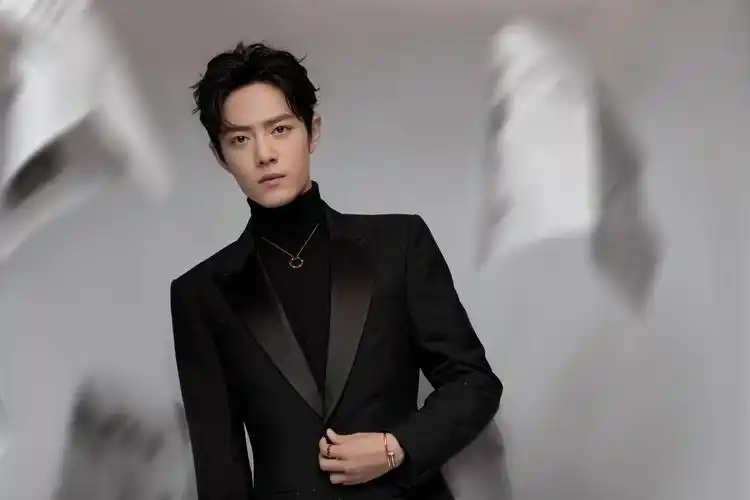 肖战黑色箭领西服,高清图片,壁纸-桌面城市