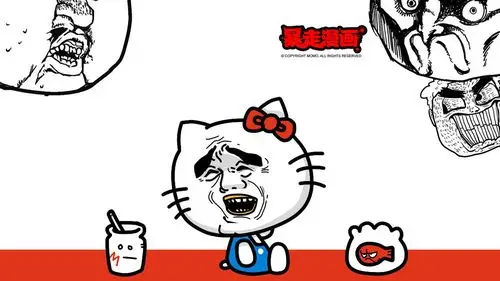 android安卓动漫 插画 恶搞 搞笑 暴走漫画 hello kitty高清手机壁纸
