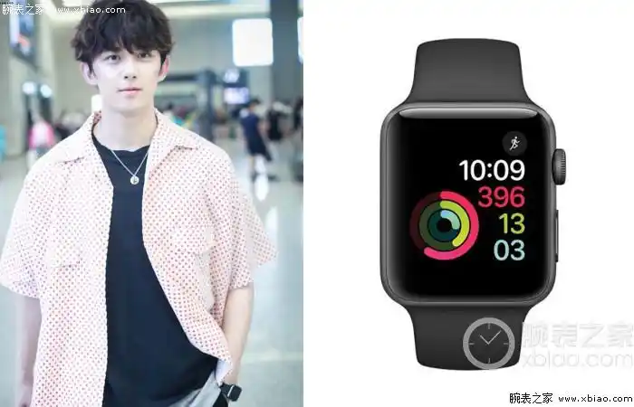 吴磊佩戴苹果智能手表