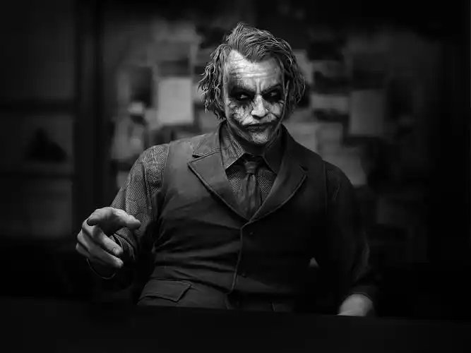 希斯·莱杰 小丑_在路上的胡某某哦-站酷zcool