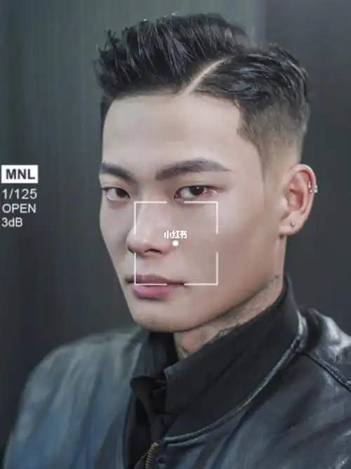 绅士们男生发型三七分侧背