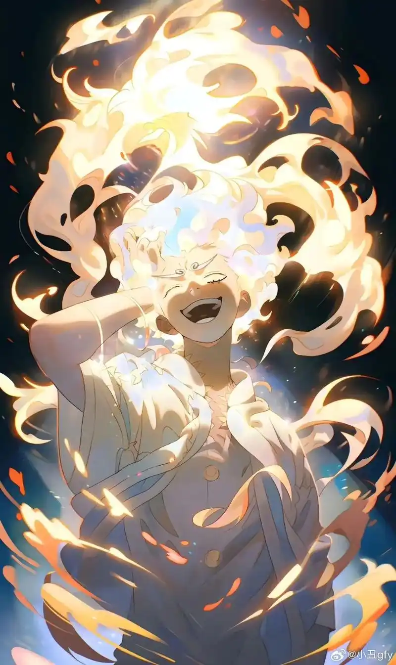 帅气的路飞五档.#手机墙纸 #好看的背景图 #动漫 - 抖音