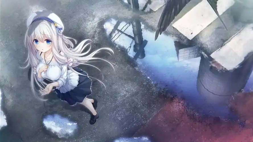 女孩蓝眼睛 长发 帽子 4k动漫图片,4k高清动漫图片,娟娟壁纸