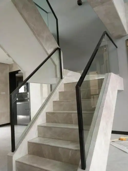 全玻璃扶手系列 glass hand0rail-佛山林昌地板楼梯—嘉华地板楼