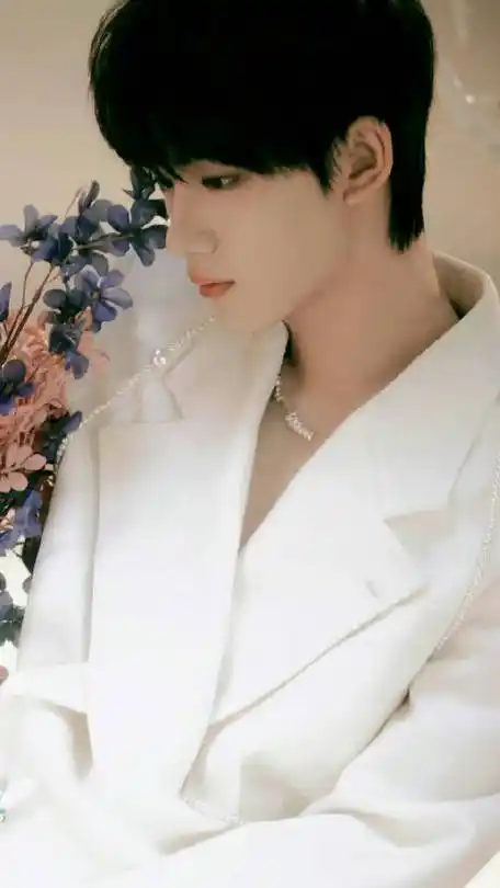 丁程鑫超话#丁程鑫晒花儿与少年大片#白色西装造型,好帅,好帅,是我