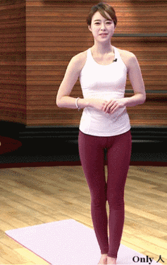 瑜伽老师gif韩国美女gif紧身裤gif找亮点gif