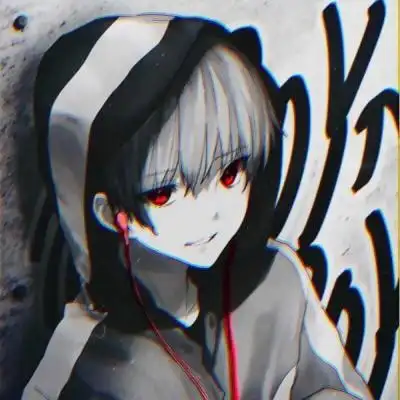 二次元异瞳邪魅男头像 帅气妖孽红瞳动漫男头像,卡通