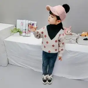 冬季2-8岁3宝宝4洋气5高领儿童仿水貂绒7 span class=h>毛衣 /span>6