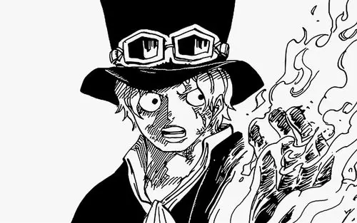 《海贼王》黑白漫画桌面壁纸下载