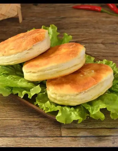 山东面食芝麻吊炉小烧饼千层饼缸贴烤饼肉夹馍白吉馍早餐速食馒头 牛