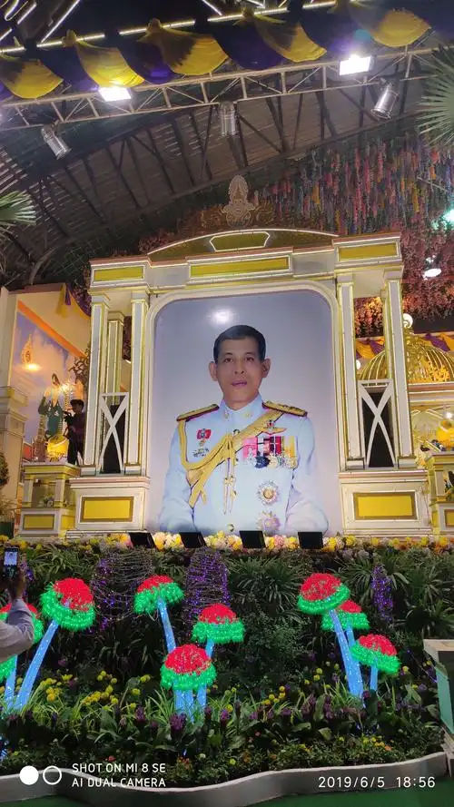 这是泰国国王,玛哈·哇集拉隆功(又称拉玛十世)将正式就任国王,是曼谷
