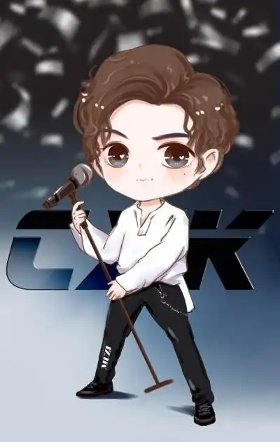 蔡徐坤手绘动漫q版头像