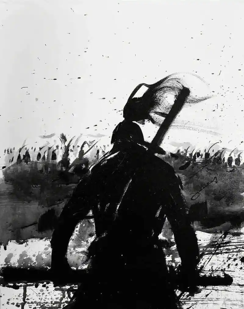 "一人可抵千军万马" #古风 #绘画  - 抖音