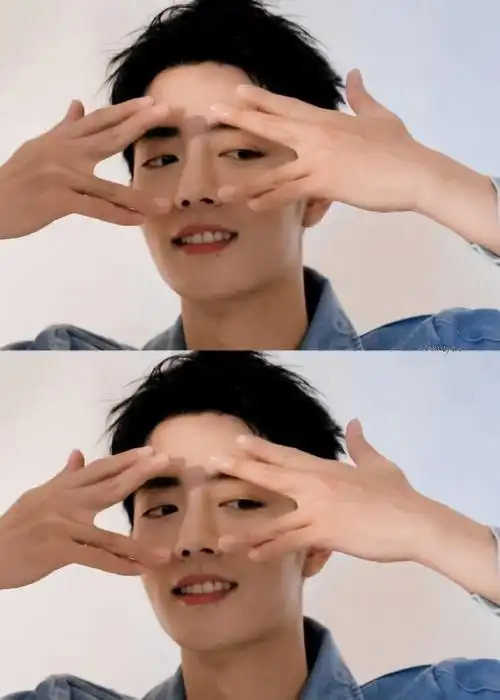 剪刀手的宝贝可爱得冒泡#肖战海边大片花絮##肖战