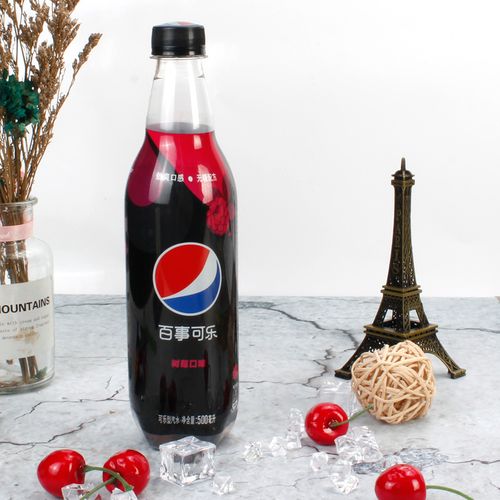 百事可乐无糖树莓500ml碳酸饮料