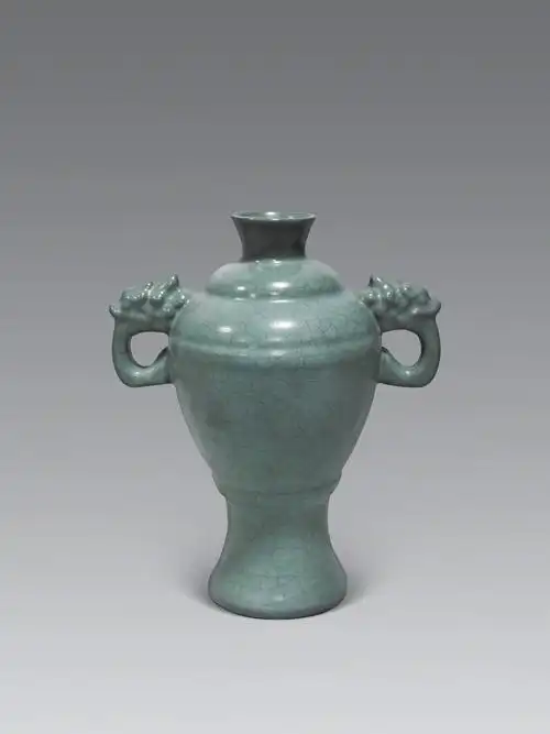 0152宋代汝窑双龙耳尊瓶
