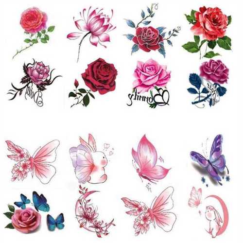 仙女纹身贴高级3d彩色文身贴画2021年新款胳膊小腿网红防水持久