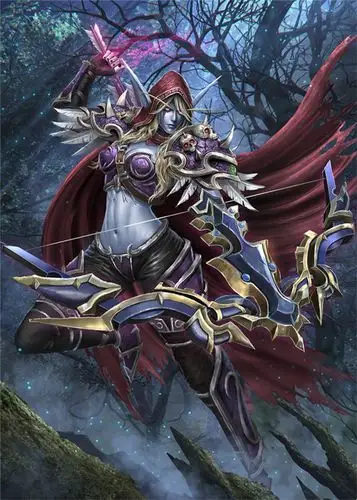 日本插画师魔兽画集 性感的冰霜女巫吉安娜